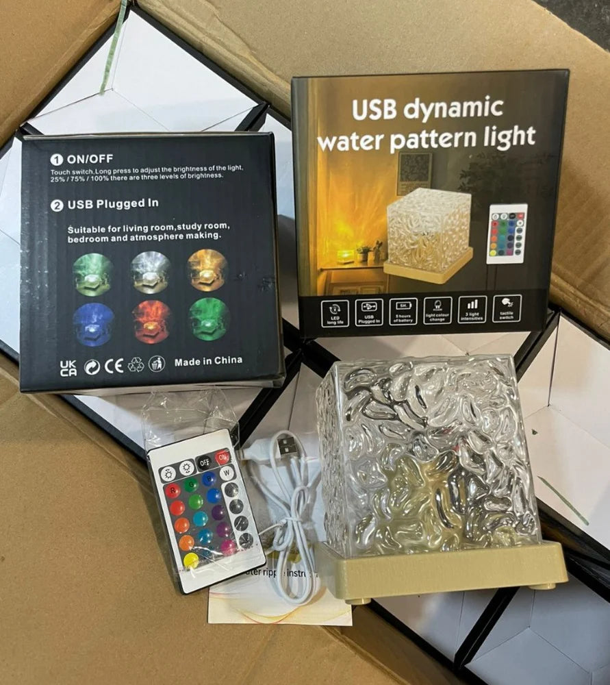 مصباح كريستال متعدد الألوان (16 لون)